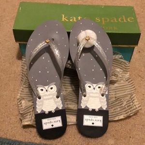 Kate Spade Owl Flip Flops
